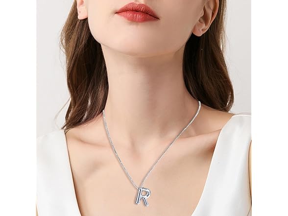 LLYONE Balloon Initial Necklaces