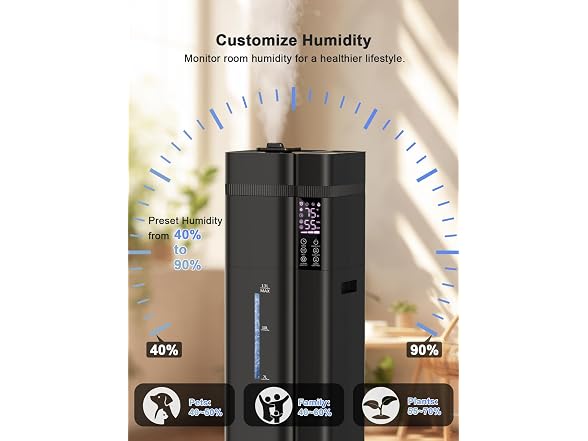 Zeova 13L Warm & Cool Mist Humidifier Choose Color