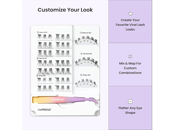 imPRESS Kiss Impress Individual Lash Kit Pre