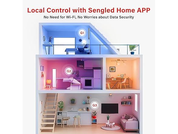 Sengled Dual Mode Smart Light Bulbs with Remote, 4PK