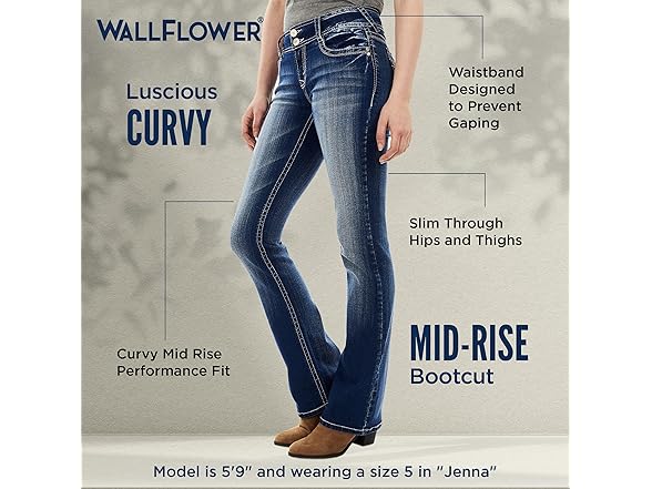 WallFlower Women's Jean Jenna (16L)