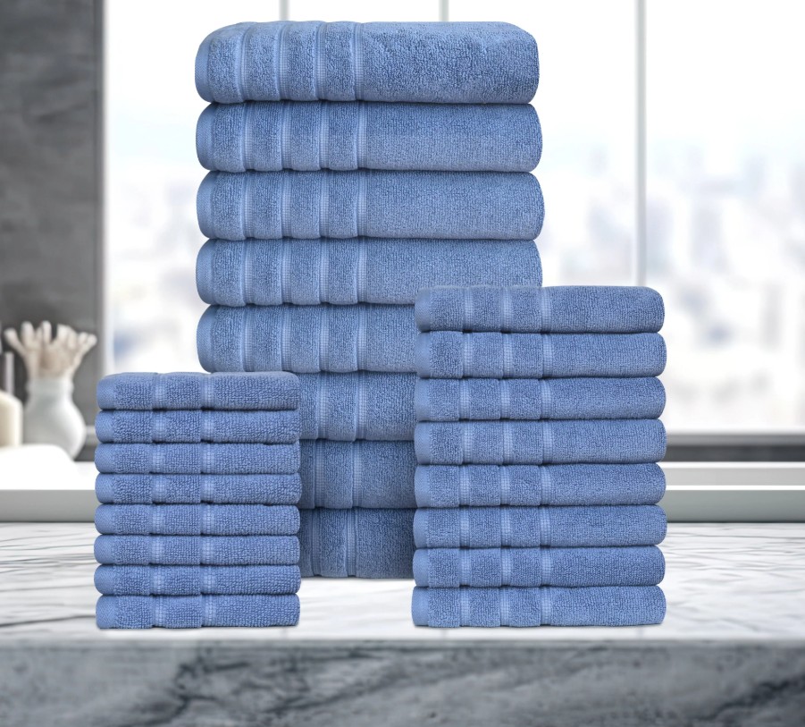 Zero Twist Egyptian Cotton Towel Sets - Gallery 15