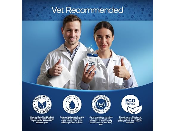 Petazy Pet Eye Wipes Tear Stain Remover