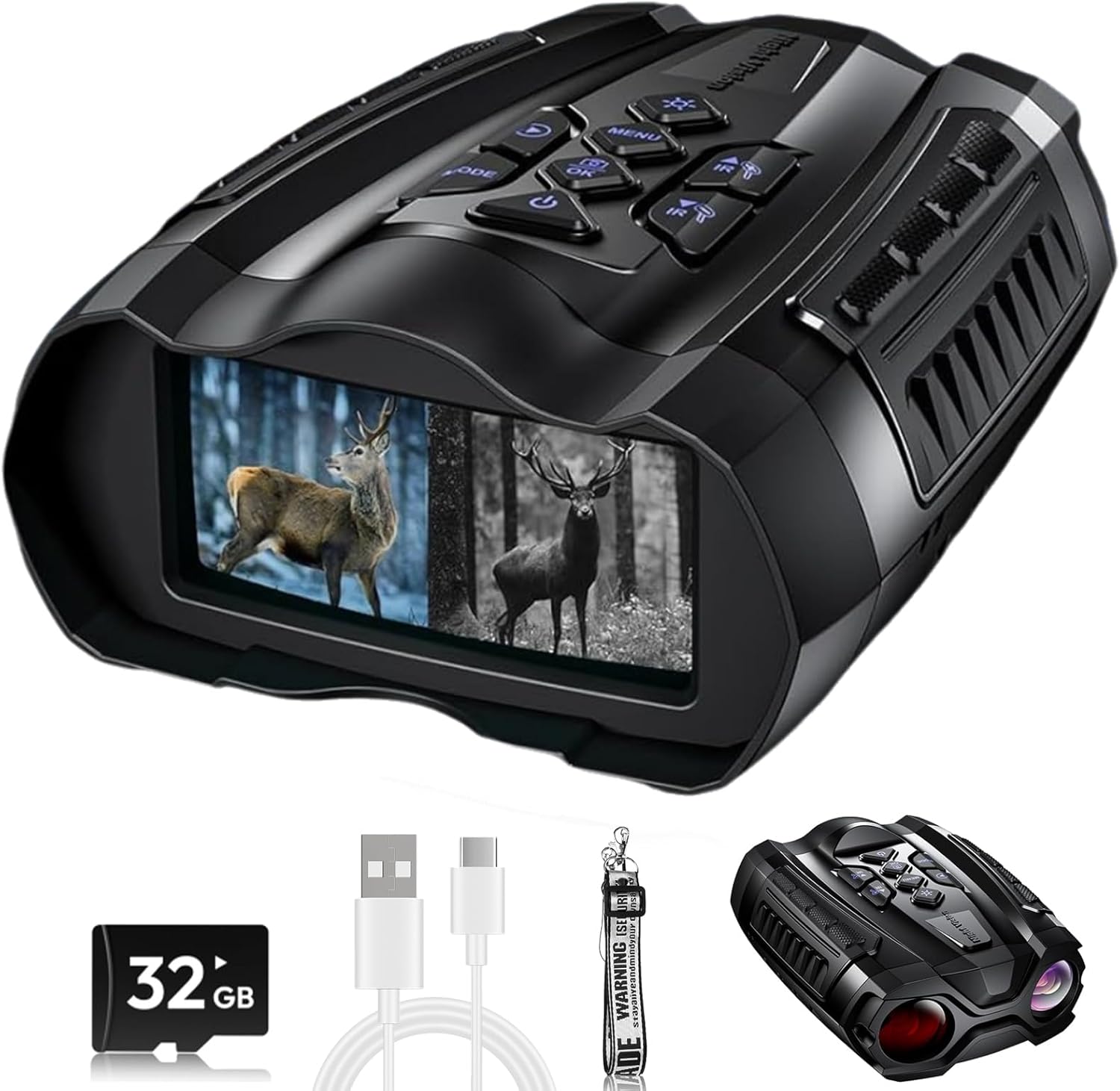 WISHBETY 3.5" 4K Night Vision Goggles - Gallery 10