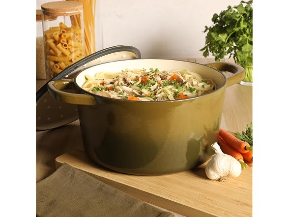 Crock-Pot Artisan 7-Quart Enameled Cast Iron Dutch Oven 