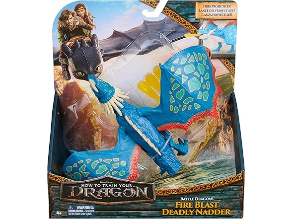 Battle Dragons, Fire Blast Deadly Nadder, 10” Action Figure