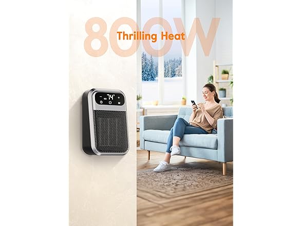 Givebest Cyber 800W Plug in Heater with ECO Mode Save Energy