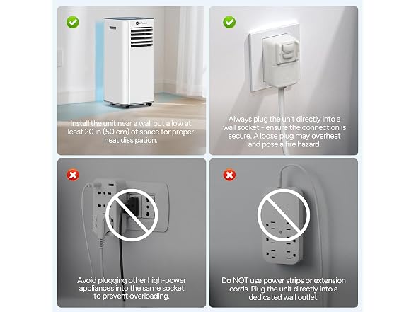 DR.PREPARE 8,000 BTU Portable AC 350sqft
