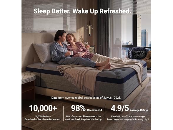 Avenco King Mattress 14 Inch, Luxury Hotel-Level Cooling Hybrid Mattress