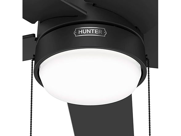 52" Hunter Fan w/Light Kit & Pull Chain