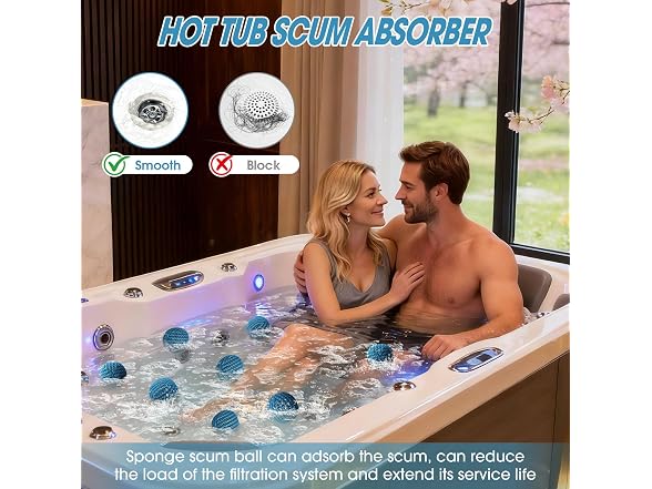 MTWEAR Hot Tub Scum Absorber 6-Pack