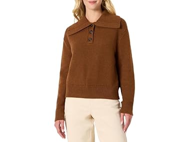$9.99, Was $24.90, 59% Off! AE Womens RelaxedFit Button Sweater dealfomo