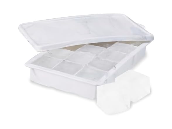 Host Ice Cube Tray with Lid, Makes 15 1.25" Cubes