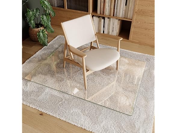 Koonmi 36" x 50" Upgraded Glass Chair Mat