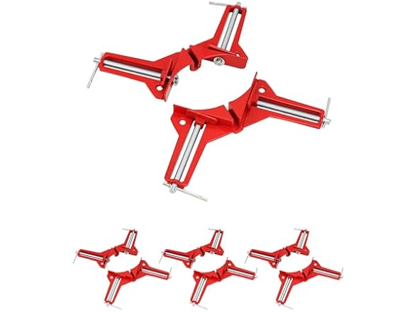 90° Corner Clamp 8Pk Aluminum Red