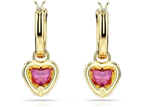Swarovski Chroma Heart Drop Earrings