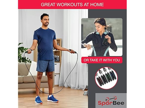 Jump Rope w/ Ball Bearings 2-Pack