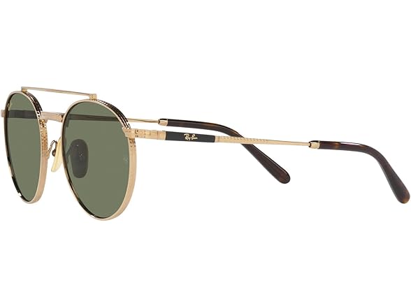 Ray-Ban Unisex RB8237 Round II Titanium Round Sunglasses