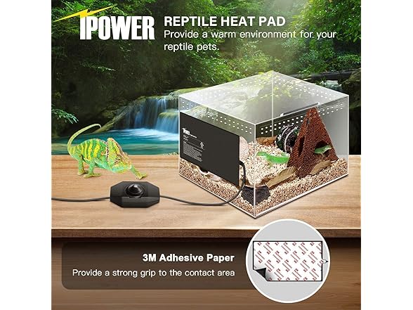iPower 8 by 18-Inch 24 Watts Reptile Heating Mat