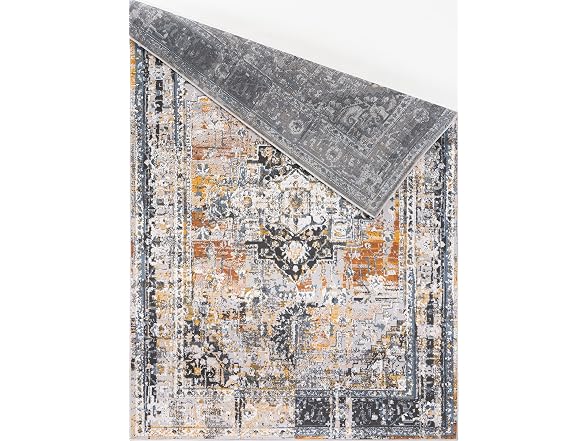 L'Baiet Marie Blue Distressed 2x6 Runner Rug