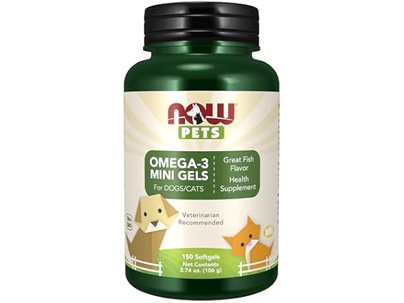 NOW Pet Omega-3 Mini Gels Supplement