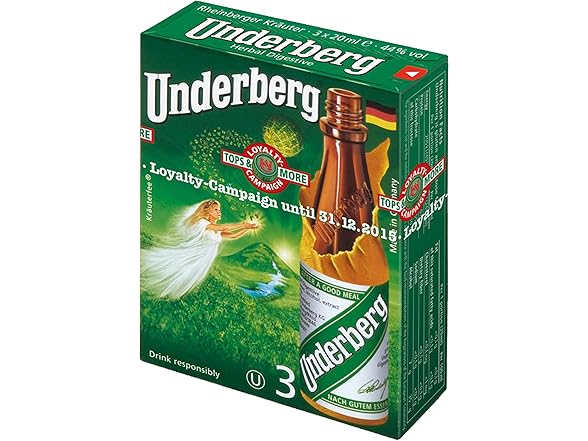 Underberg Natural Herb Bitters, 2-Ounce (Pack of 5)