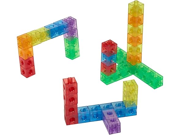 Excellerations Translucent Linking Cubes - 200 Pieces