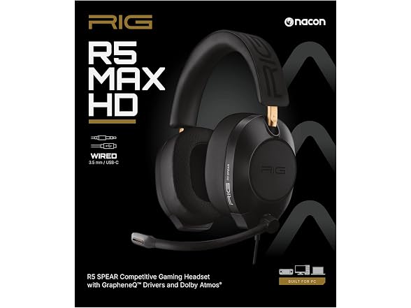 RIG R5 Spear MAX HD Wired PC Gaming Headset