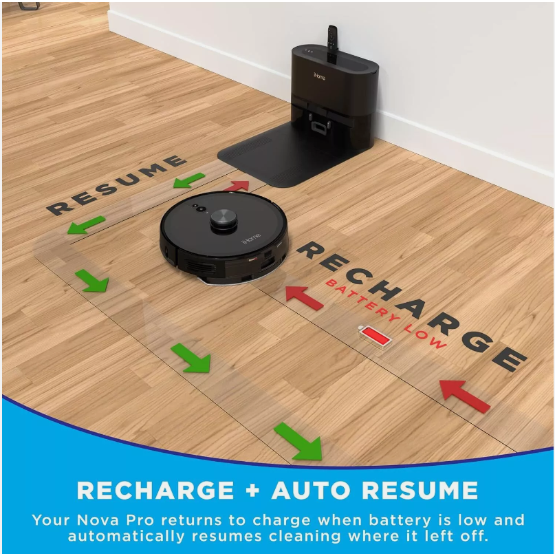 (NEW) iHome iHRVS1PRO-3BLK-RA AutoVac Nova S1 Pro - Gallery 13