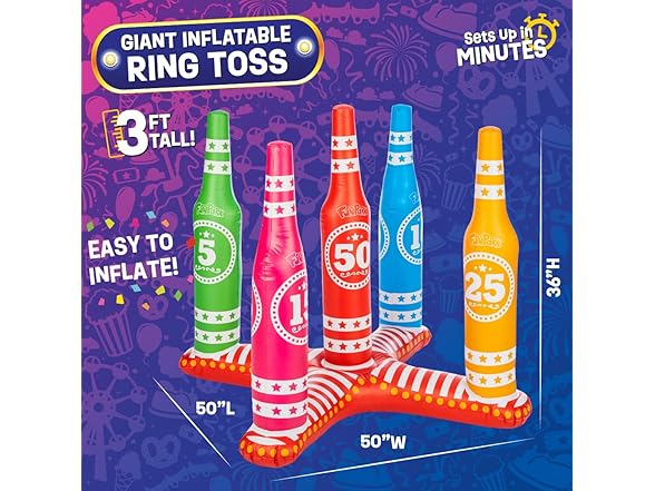 Flybar FunPark Ring Toss Game 3 Feet Tall