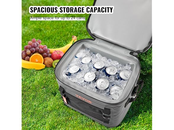 Soft Cooler Bag, 24 Cans Soft Sided Cooler Bag