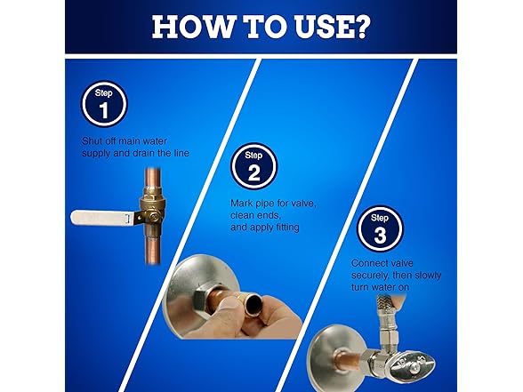 New Age America Stop Valve 1/2" 10pc