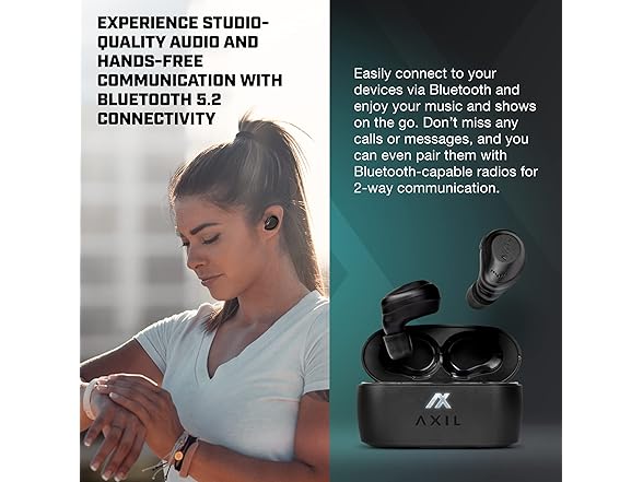 Axil Wireless Earbuds Bluetooth Black