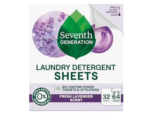 Seventh Generation Laundry Sheets 32ct
