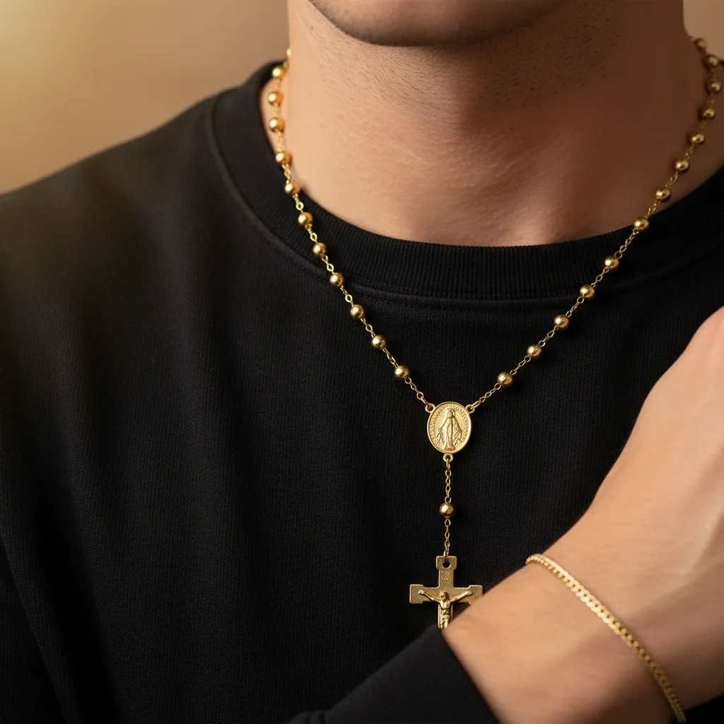 Rosary with Cross & Crucifix - Gallery 12