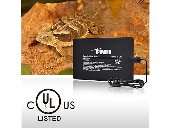 iPower Reptile Heat Pad 6X8" 8W Under Tank Warmer