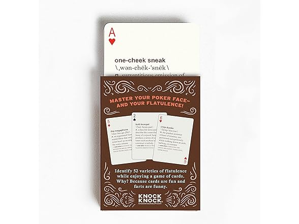 Knock Knock 52 Farts Playing Cards Deck
