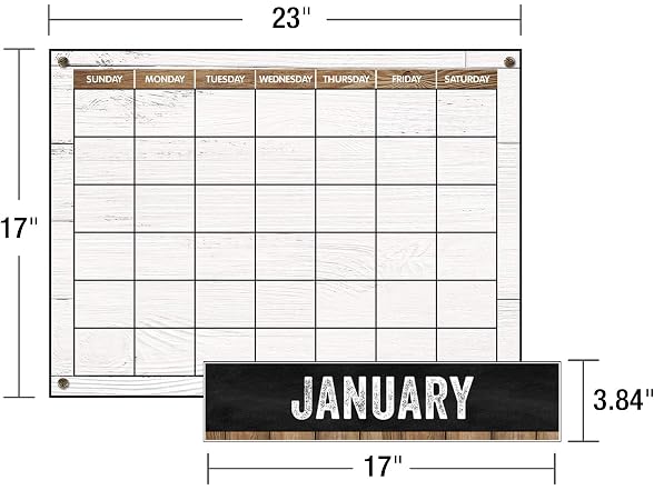 Schoolgirl Style Industrial Chic 95-Piece Calendar