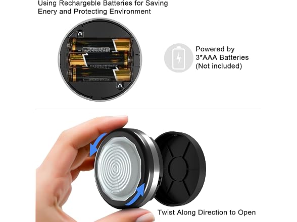 Starxing Black Housing 6 Pack LED Puck Lights