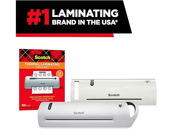 Scotch Thermal Laminating Pouches, 8.9 x