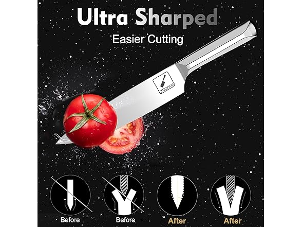 imarku 15 PCS Kitchen Knife Set