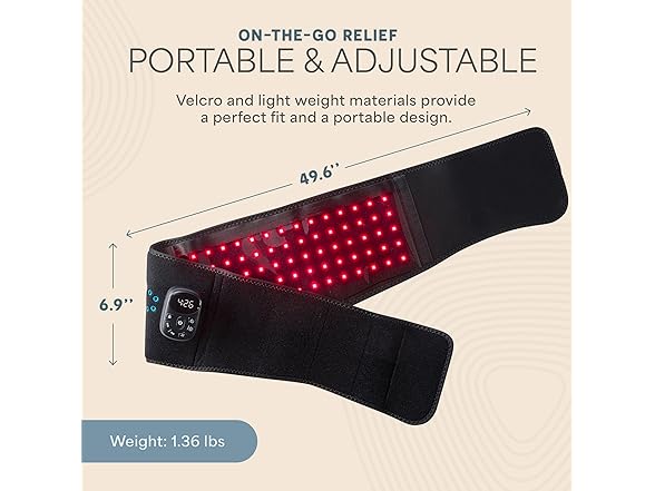 Lifepro Red Light Therapy Belt - 660nm & 850nm