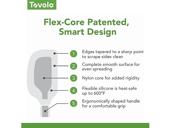 Tovolo Silicone Spoonula Silicone Spoon Spatula 