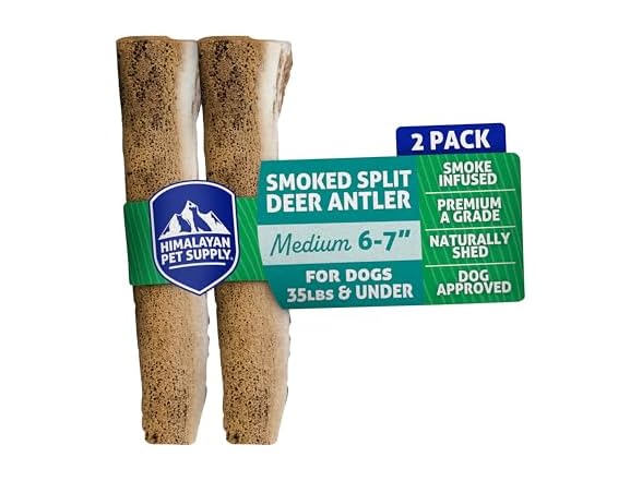 Himalayan Dog Chew Smoked Deer Antlers