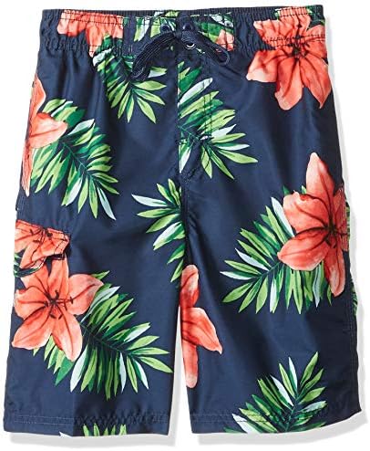 Kanu Surf Boys' Big YOLO Quick Dry UPF 50+ Beach Swim Trunk, Kala Navy, 10/12