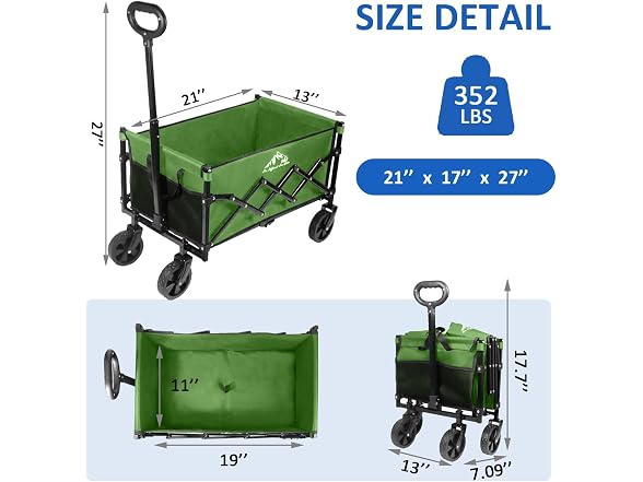 VOYSIGN Collapsible Folding Utility Cart