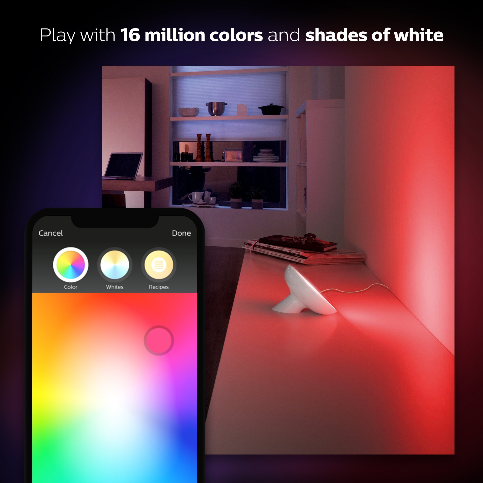 Philips Hue Bloom White/Color Smart Lamp - Gallery 26