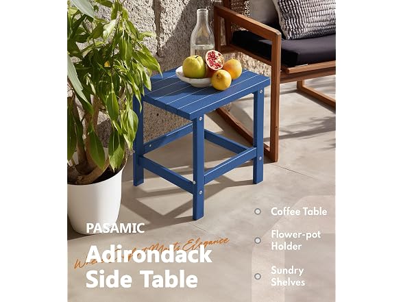 PASAMIC Adirondack Square Side Table