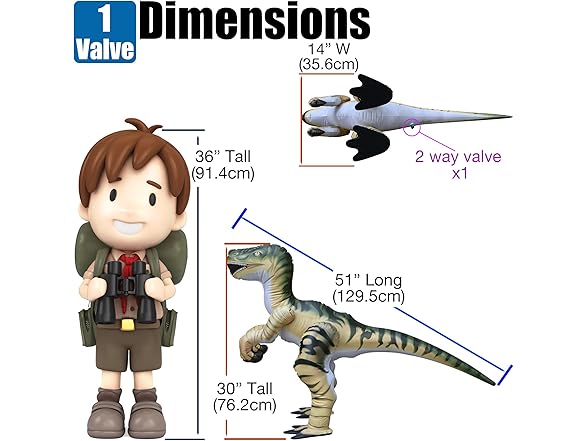 Jet Creations Velociraptor Inflatable