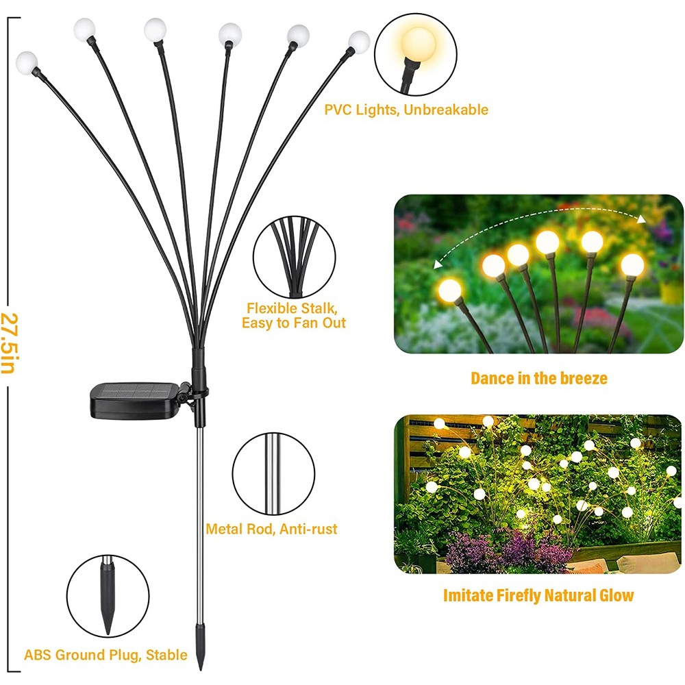4-PK Firefly Lights with Flexible Wires White - Gallery 30
